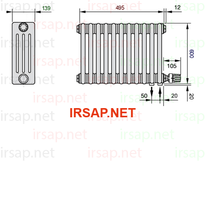 Радиатор IRSAP Tesi 40600/11 T26 CL 01
